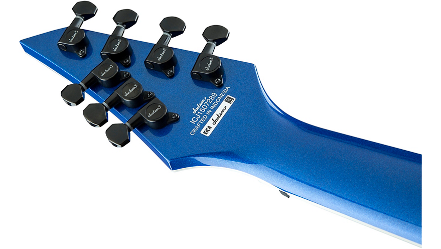 Jackson X Series Soloist SLAT7 7-String Multi-Scale Electric Guitar Blue Metallic