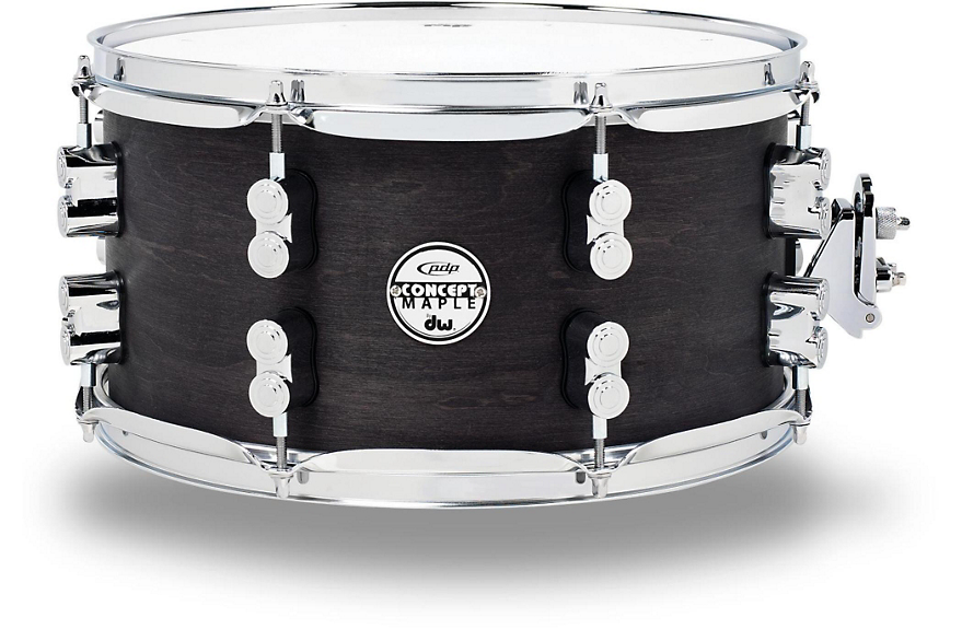 PDP by DW Black Wax Maple Snare Drum 13x7 Inch
