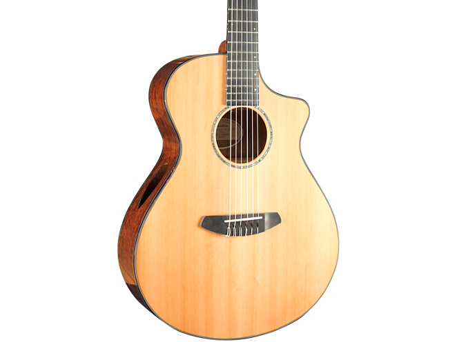 Breedlove Solo Concert Cutaway CE Nylon String Acoustic-Electric Guitar Natural