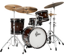 Gretsch Drums Catalina Special Edition Walnut/Maple 4-Piece Shell Pack with Wood Hoops and 18 in. Bass Drum Walnut Burst
