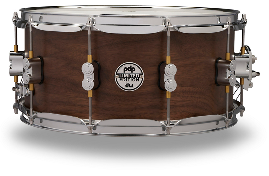 PDP Concept Series Limited Edition 20-Ply Hybrid Walnut Maple Snare Drum 14 x 6.5 in. Satin Walnut