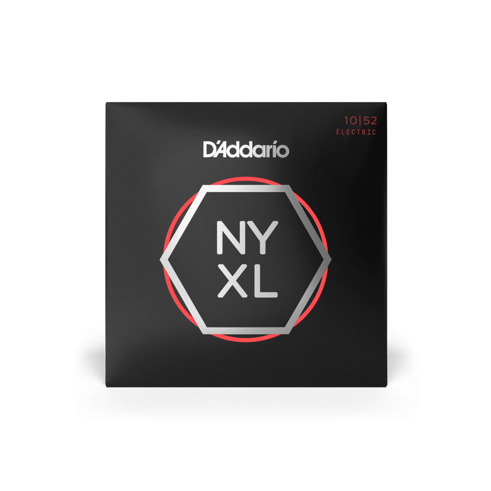 D'Addario NYXL Nickel Wound 10-52 Light Top/Heavy Bottom Electric Guitar Strings