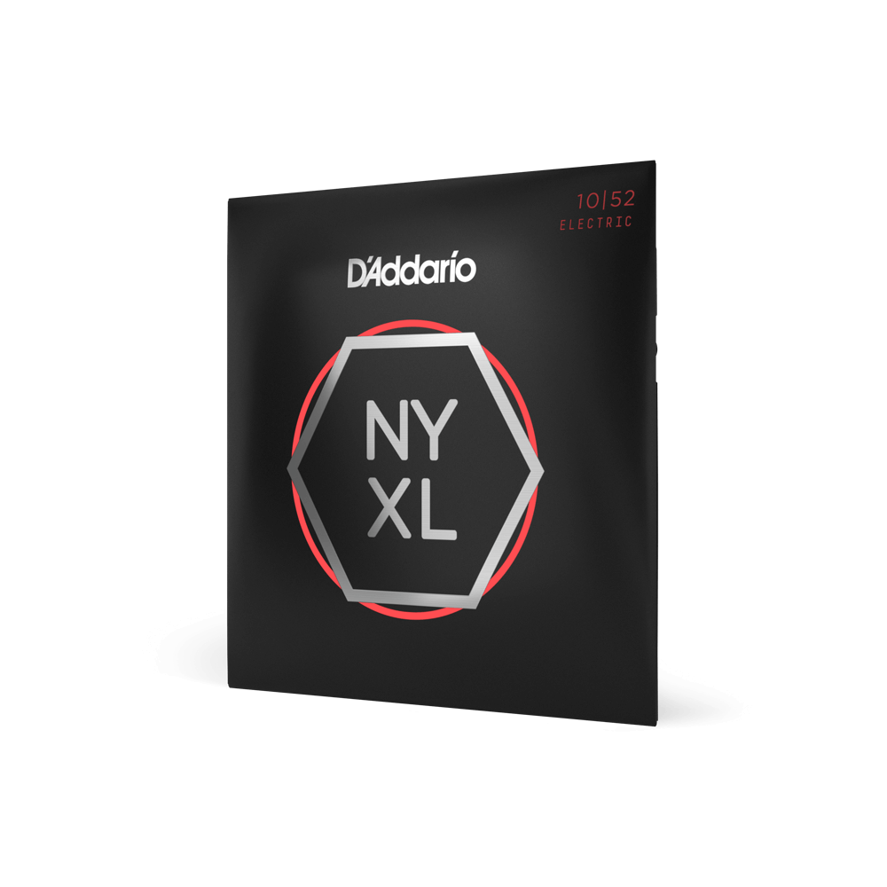 D'Addario NYXL Nickel Wound 10-52 Light Top/Heavy Bottom Electric Guitar Strings