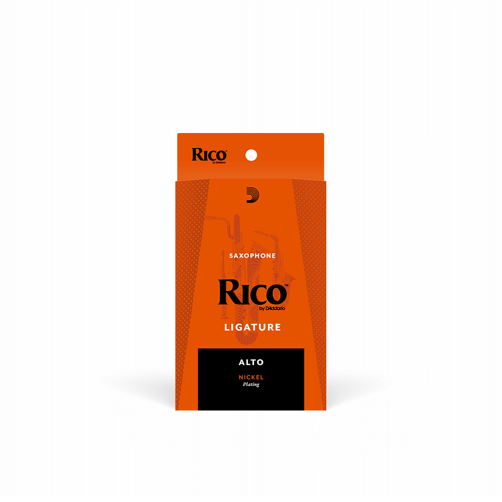 Rico by D'Addario Ligature for Alto Saxophone Nickel-Plated