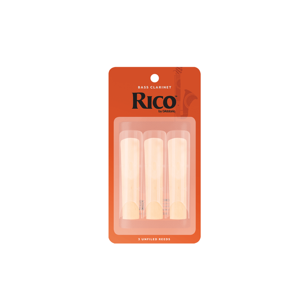 D'Addario Rico 2.5 Bass Clarinet 3-Pack
