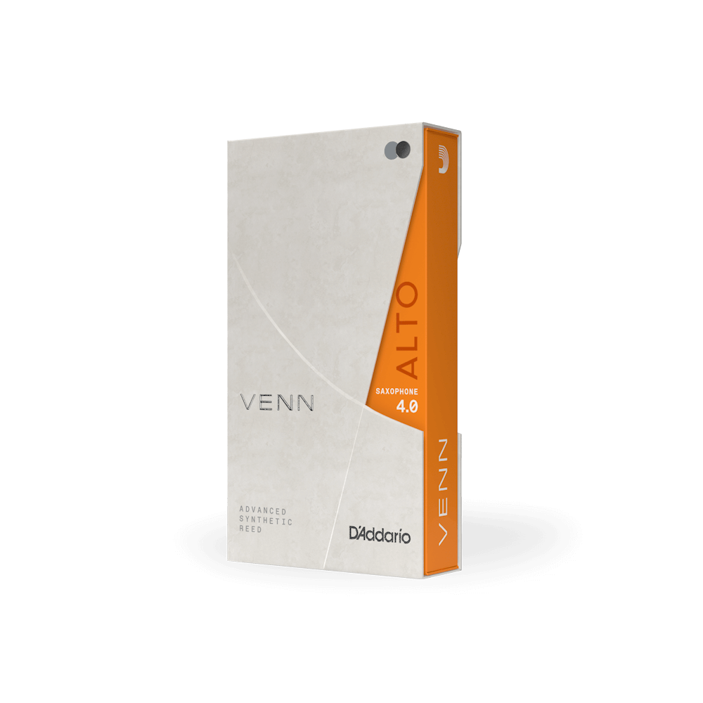 D'Addario VAS0140G2 Venn Alto Saxophone Reed - 4.0