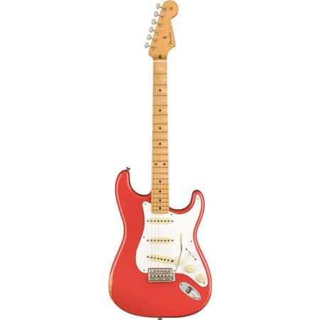Fender Vintera Road Worn 50s Stratocaster Electric Guitar - Fiesta Red