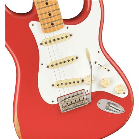 Fender Vintera Road Worn 50s Stratocaster Electric Guitar - Fiesta Red
