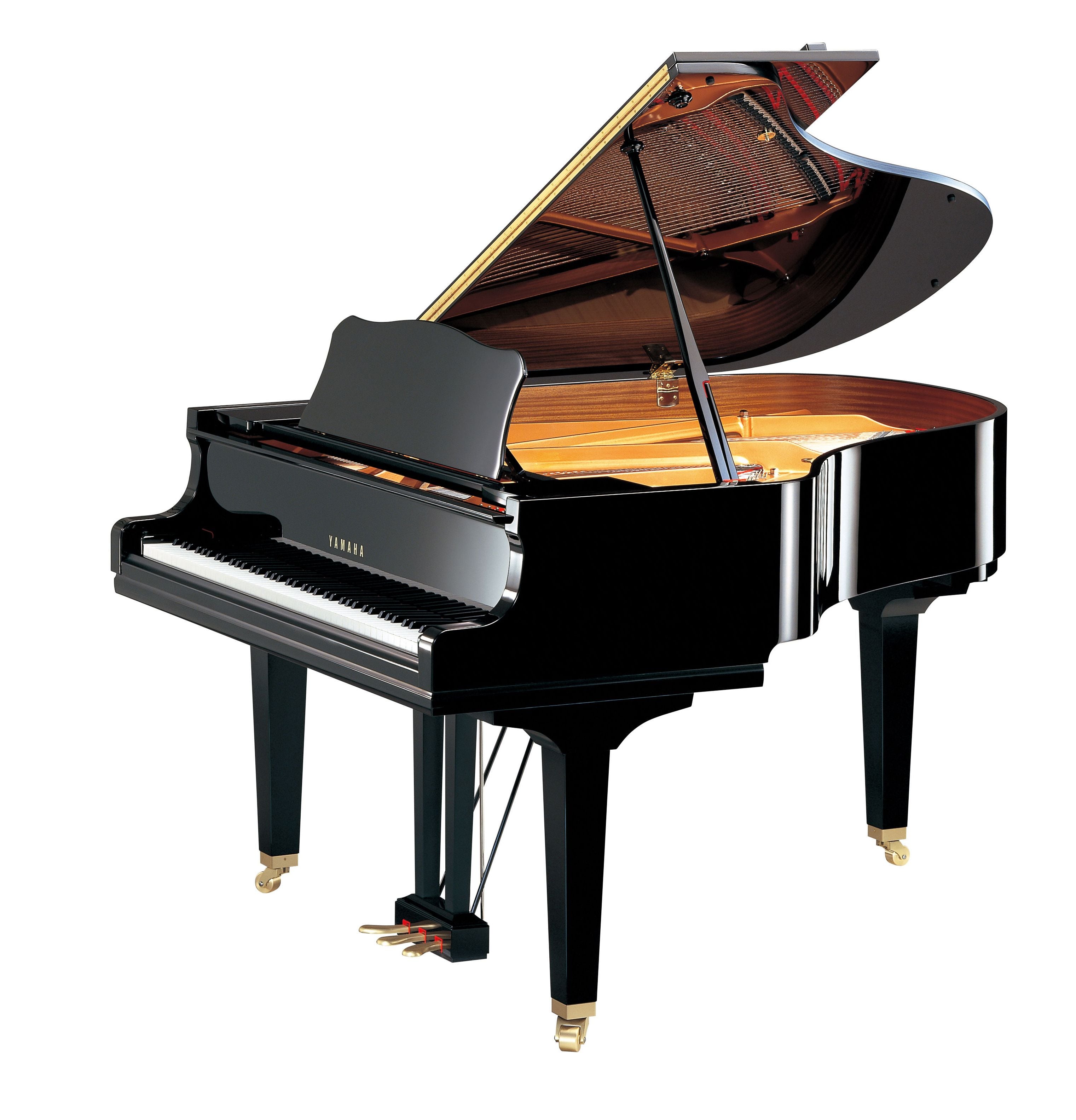 Yamaha GC2 Acoustic Baby Grand Piano Polished Ebony