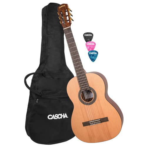 Cascha Stage Series 4/4 Concert Beginners Guitar Pack