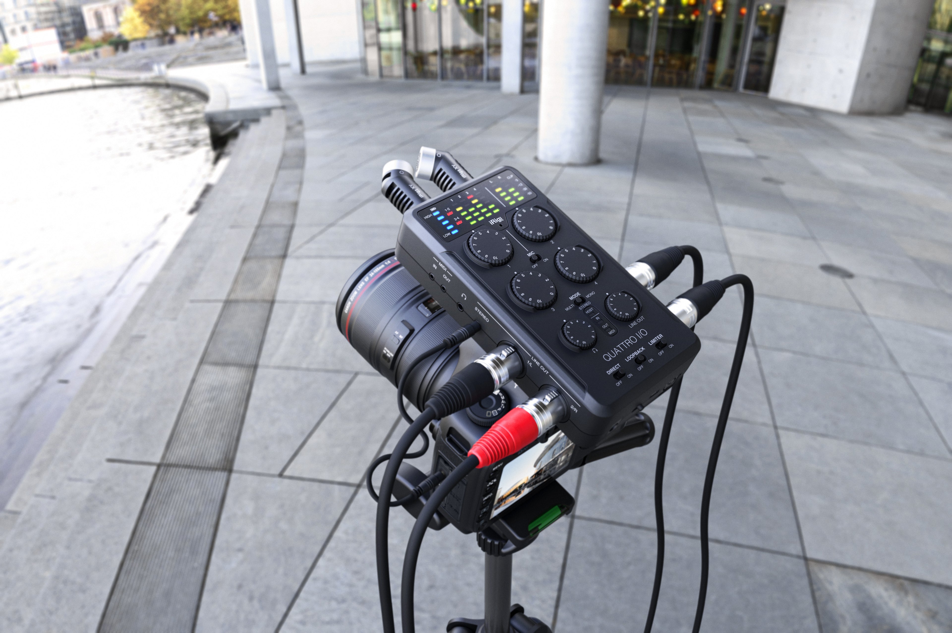 iK Multimedia iRig Pro Quattro Portable 4x2 Audio and MIDI Interface