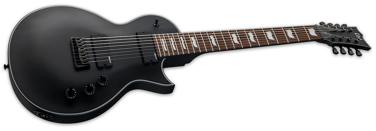 Esp Ltd EC-258 8-String Electric Guitar - Black Satin