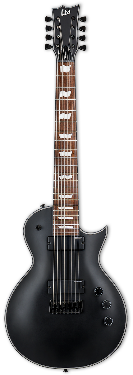 Esp Ltd EC-258 8-String Electric Guitar - Black Satin