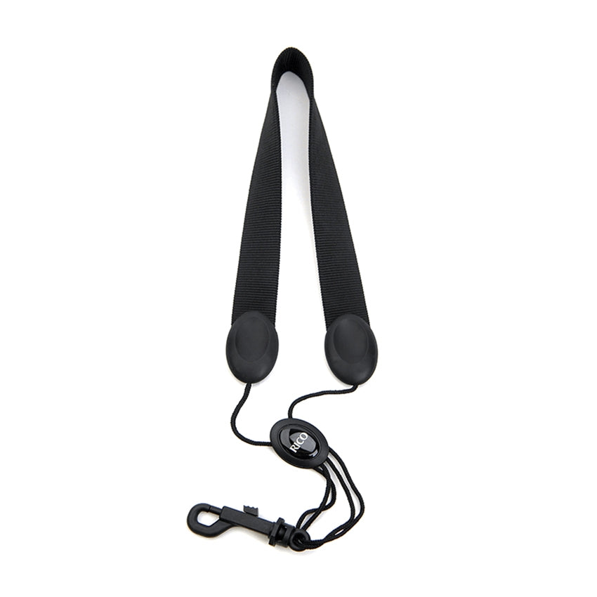 Rico by D'Addario Soprano / Alto Sax Strap, Snap Hook - Black