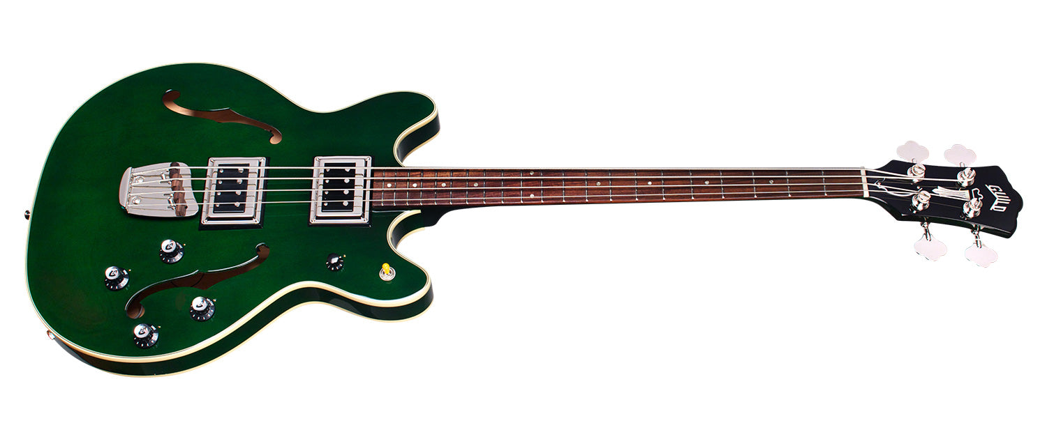 Guild Starfire Bass II 4 String Semi-Hollowbody Electric Bass - Emerald Green