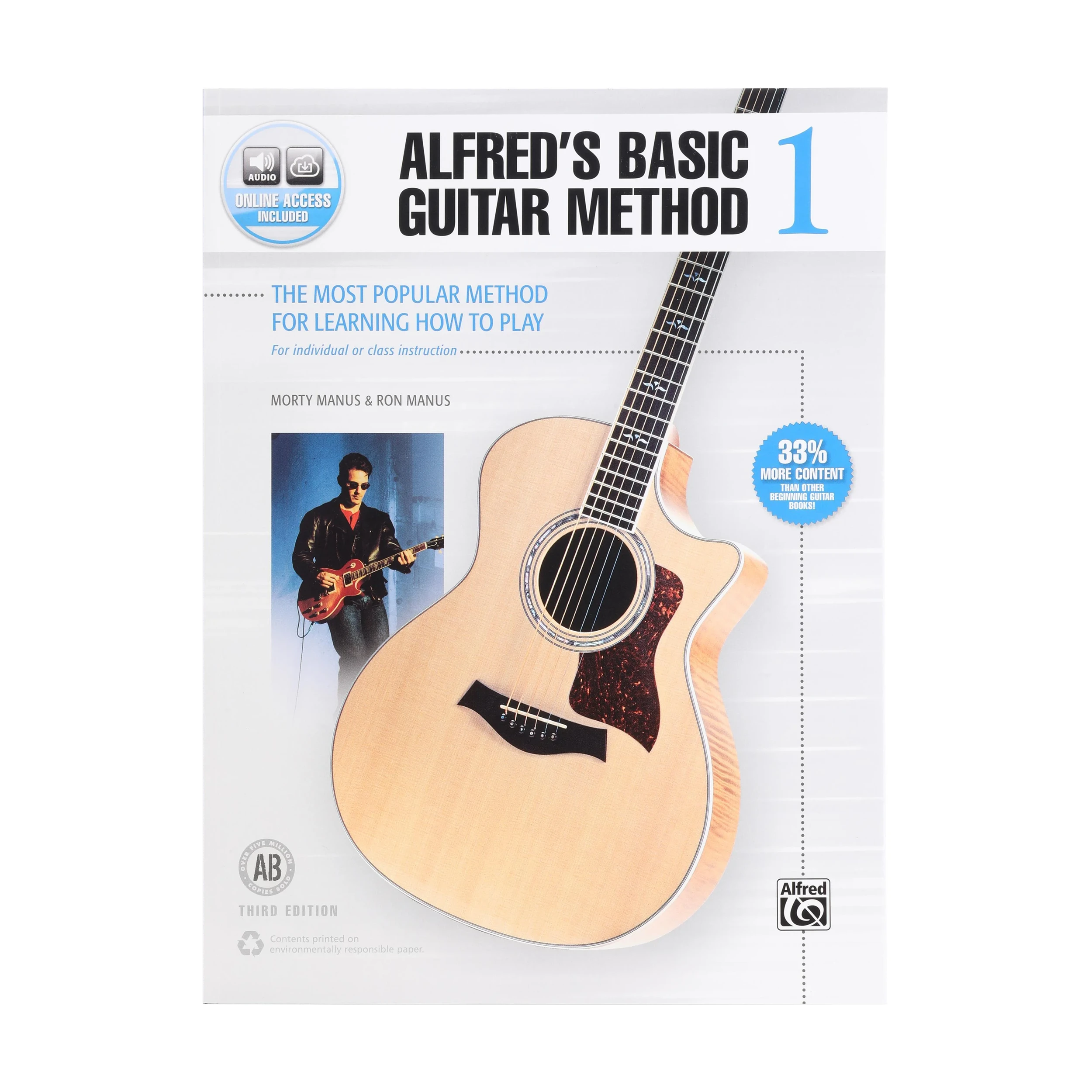 Alfred's Basic Guitar Method 1 (Third Edition): Guitar Book & Online Audio