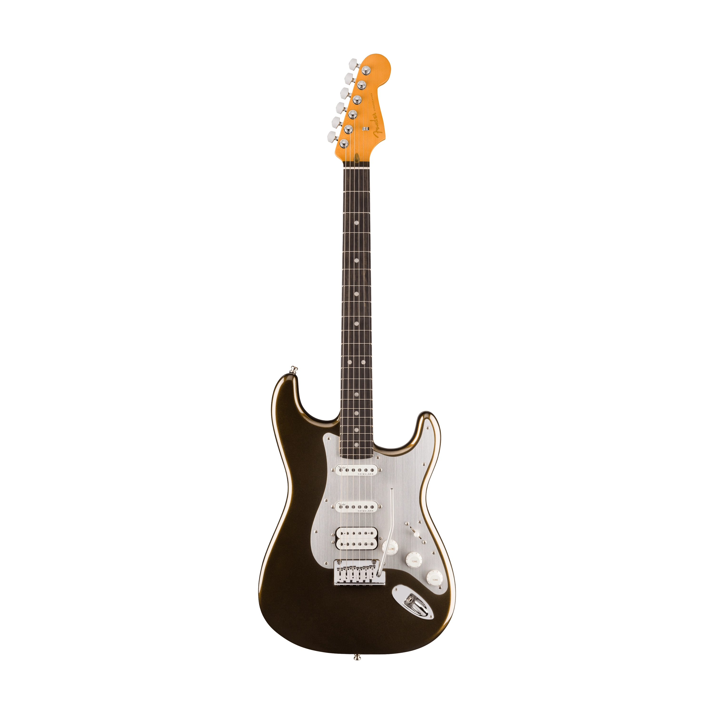 Fender American Ultra II Stratocaster HSS Electric Guitar - Texas Tea