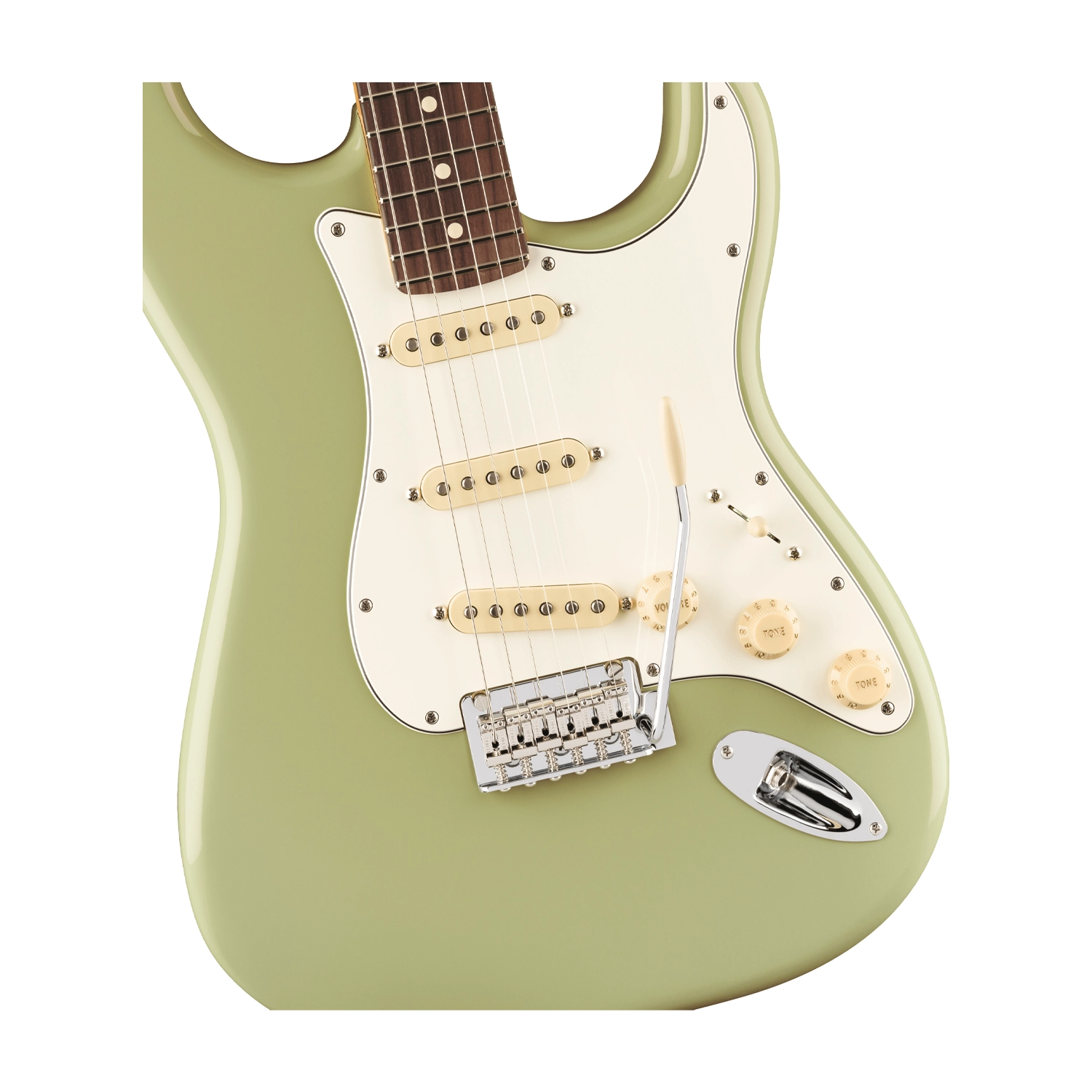 Fender Player II Stratocaster Electric Guitar SSS - Birch Green close up