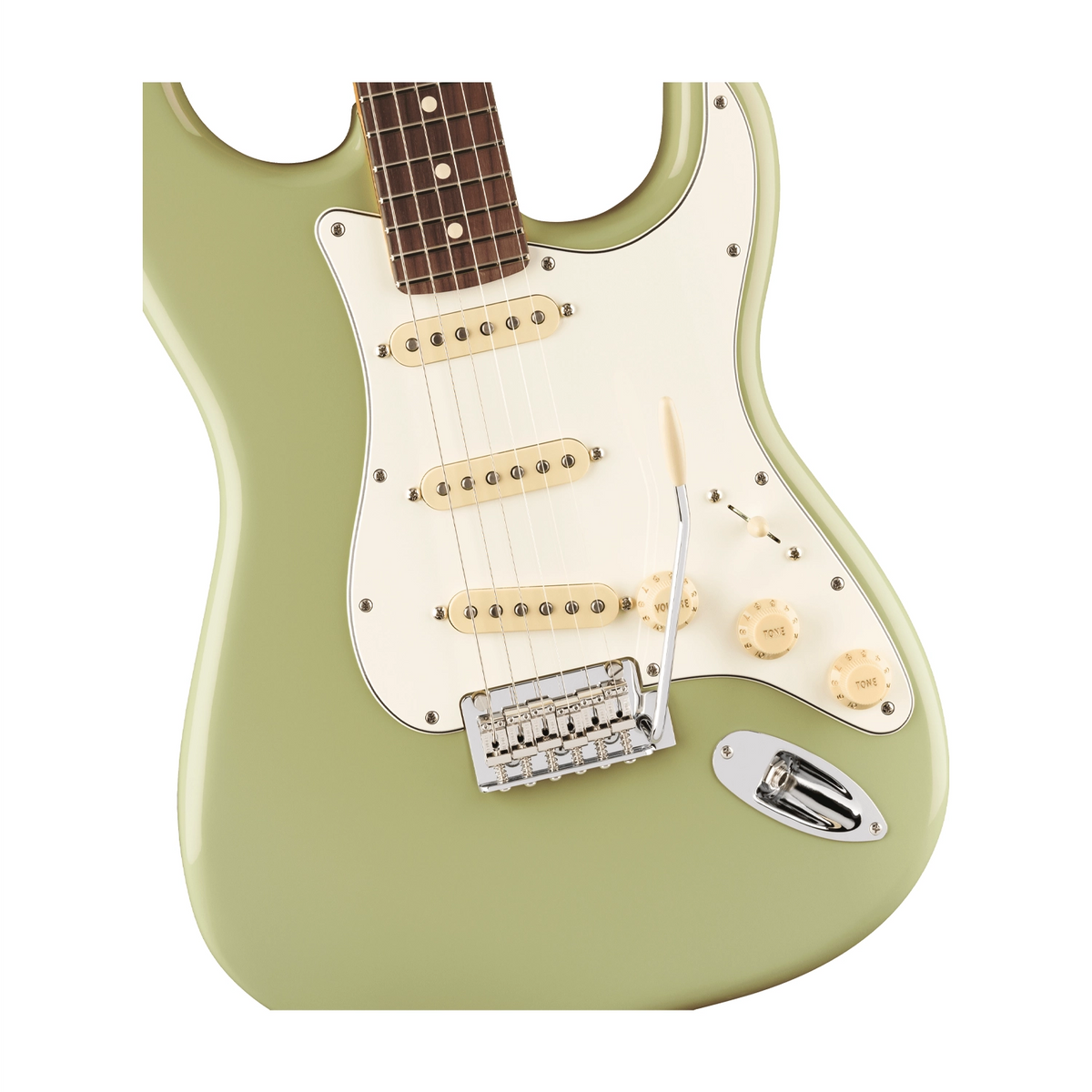 Fender Player II Stratocaster Electric Guitar SSS - Birch Green close up