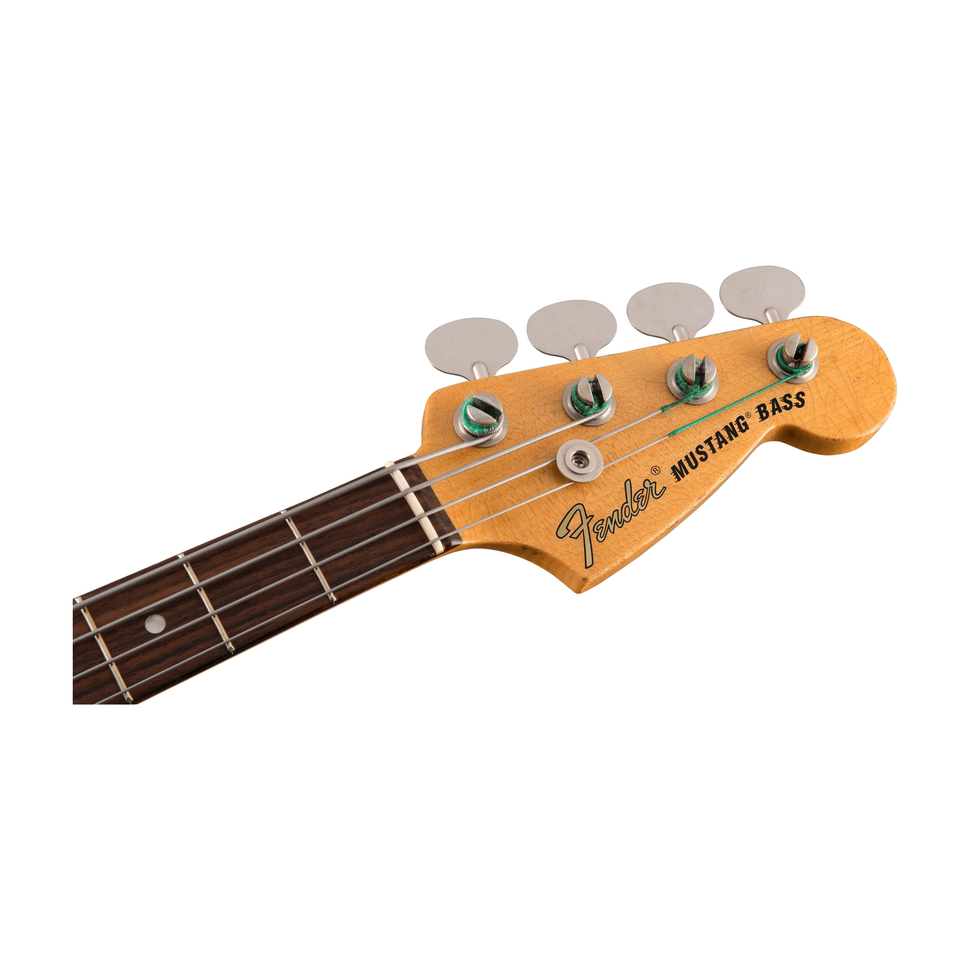 ベース Fender JMJ Road Worn Mustang Bass D Fender Jmj Road Worn Mustang Solidbody Electric Bass - Faded Daphne Bl