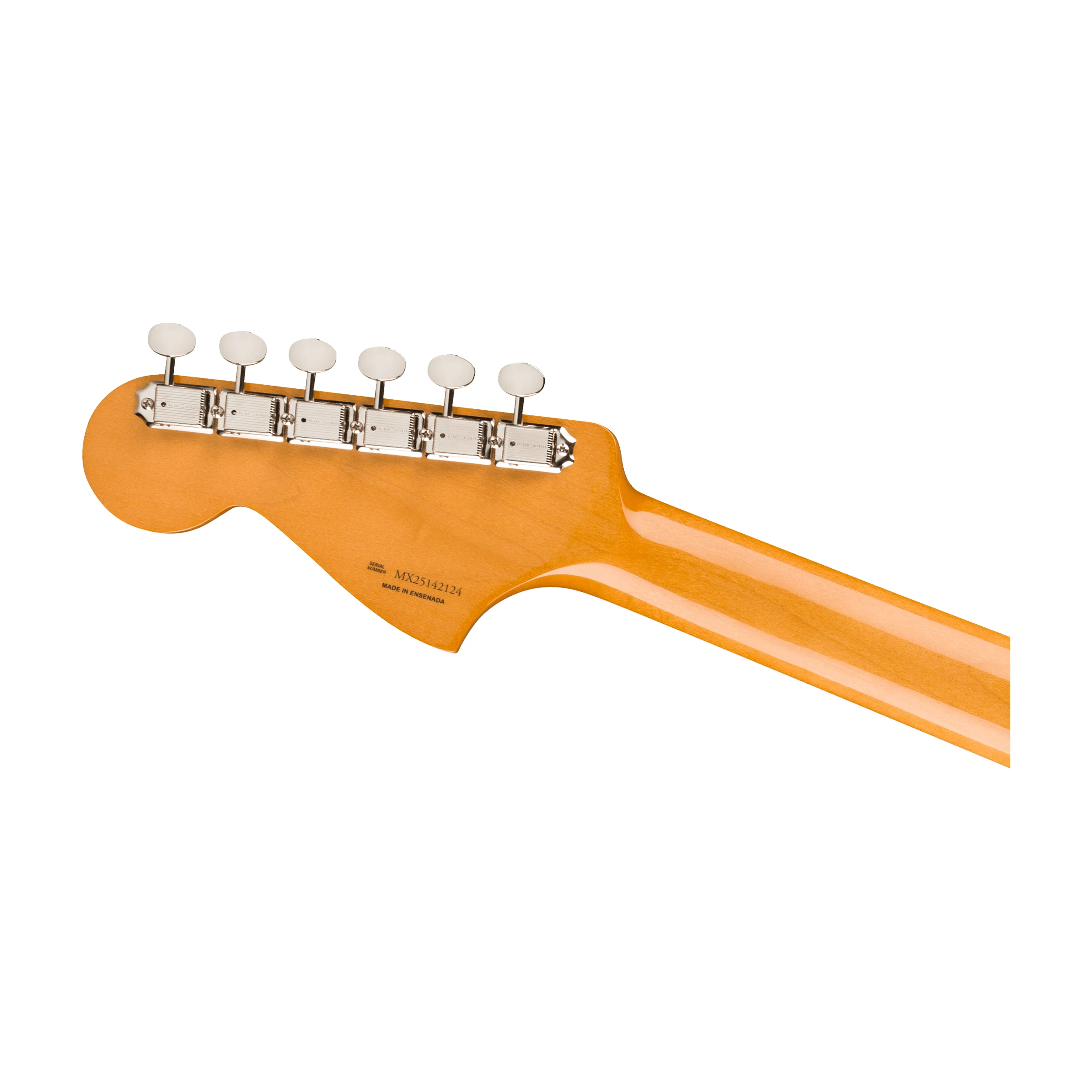 Close up view of Fender 0149390300 Vintera® III Early '60s Bass VI back headstock