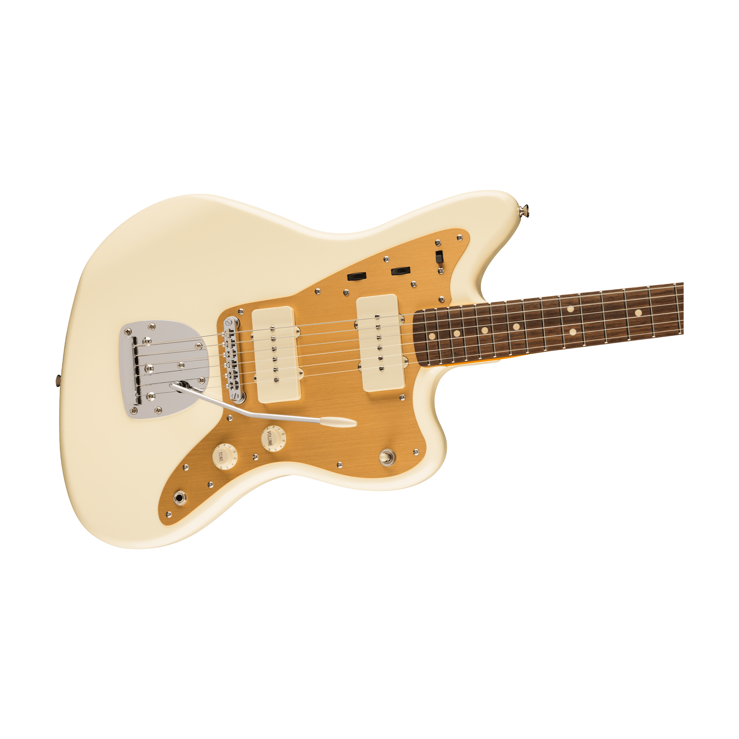 Close-up view of squier 0371060541 electric guitar