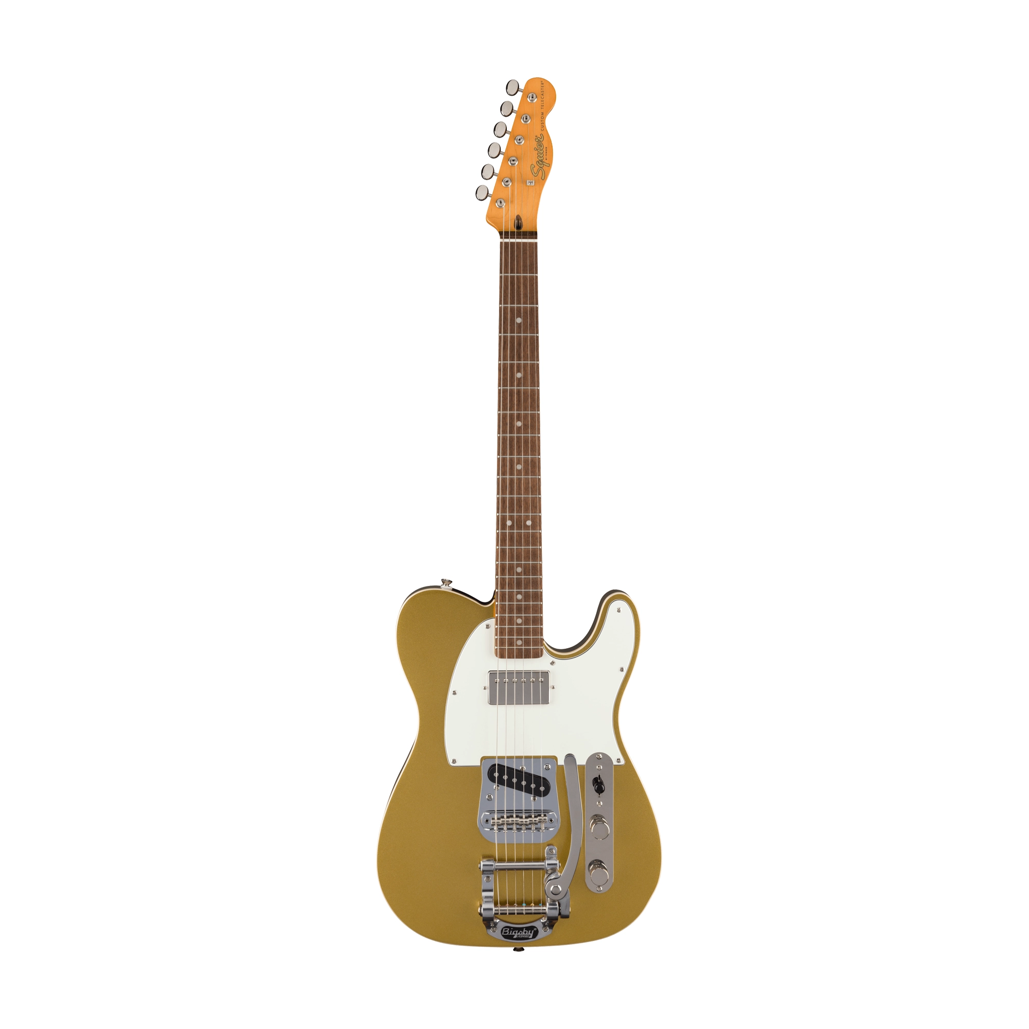 Squier Classic Vibe '60s Custom Telecaster SH With Bigsby Electric Guitar - Aztec Gold