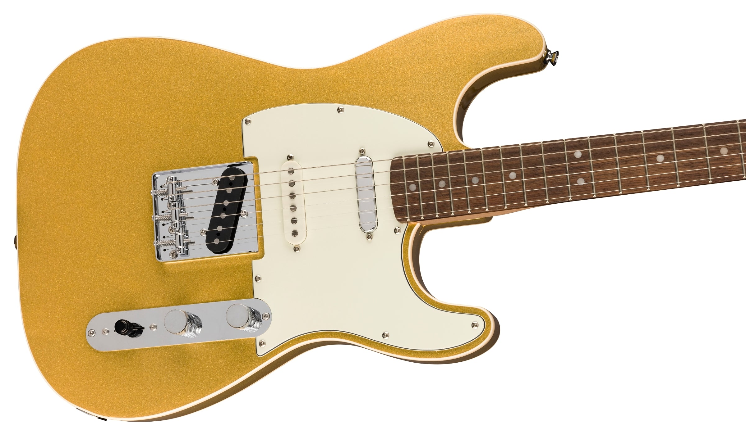 Squier Paranormal Custom Nashville Stratocaster Solidbody Electric Guitar - Aztec Gold