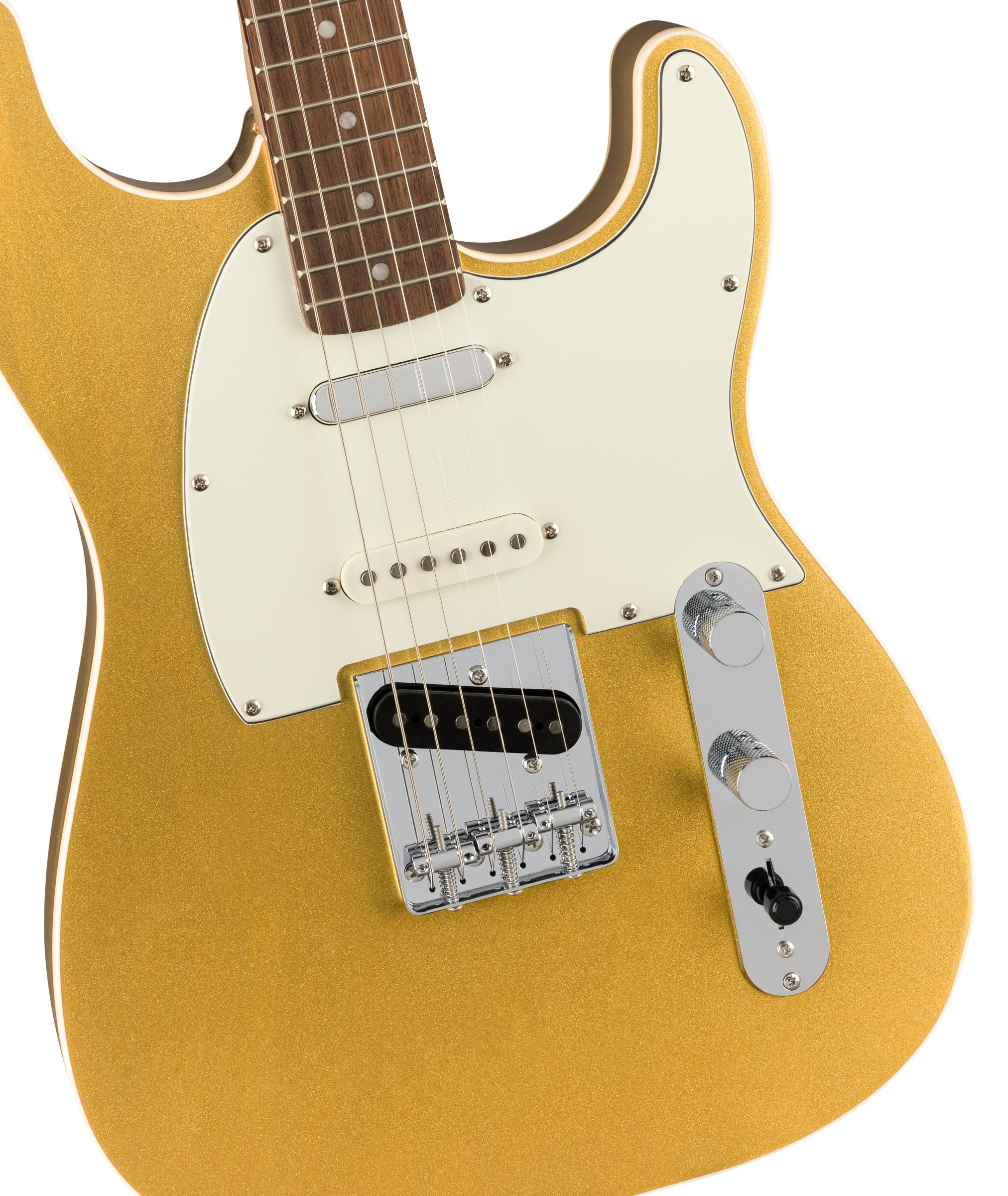 Squier Paranormal Custom Nashville Stratocaster Solidbody Electric Guitar - Aztec Gold