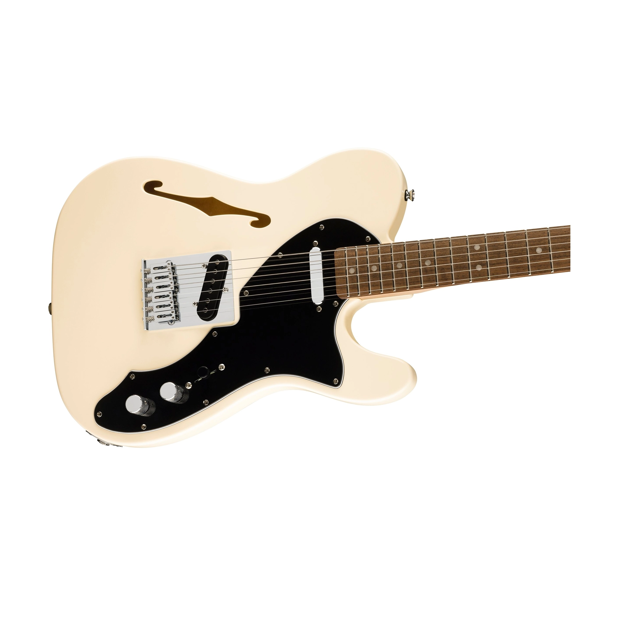 Squier Affinity Series Telecaster Thinline Electric Guitar - Olympic White