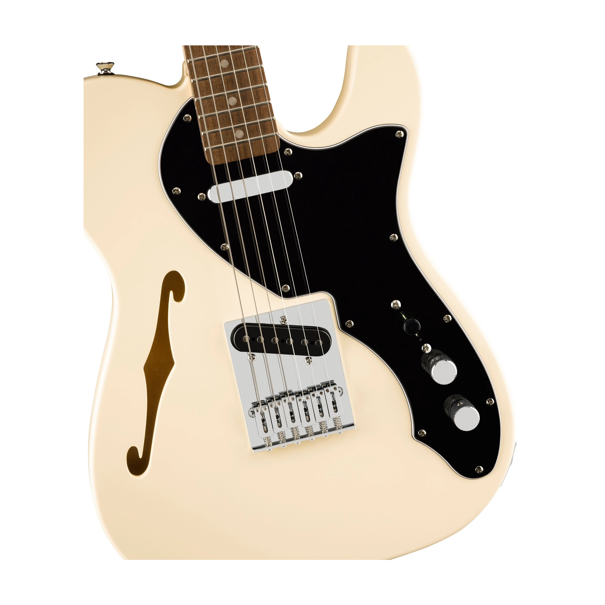 Squier Affinity Series Telecaster Thinline Electric Guitar - Olympic White