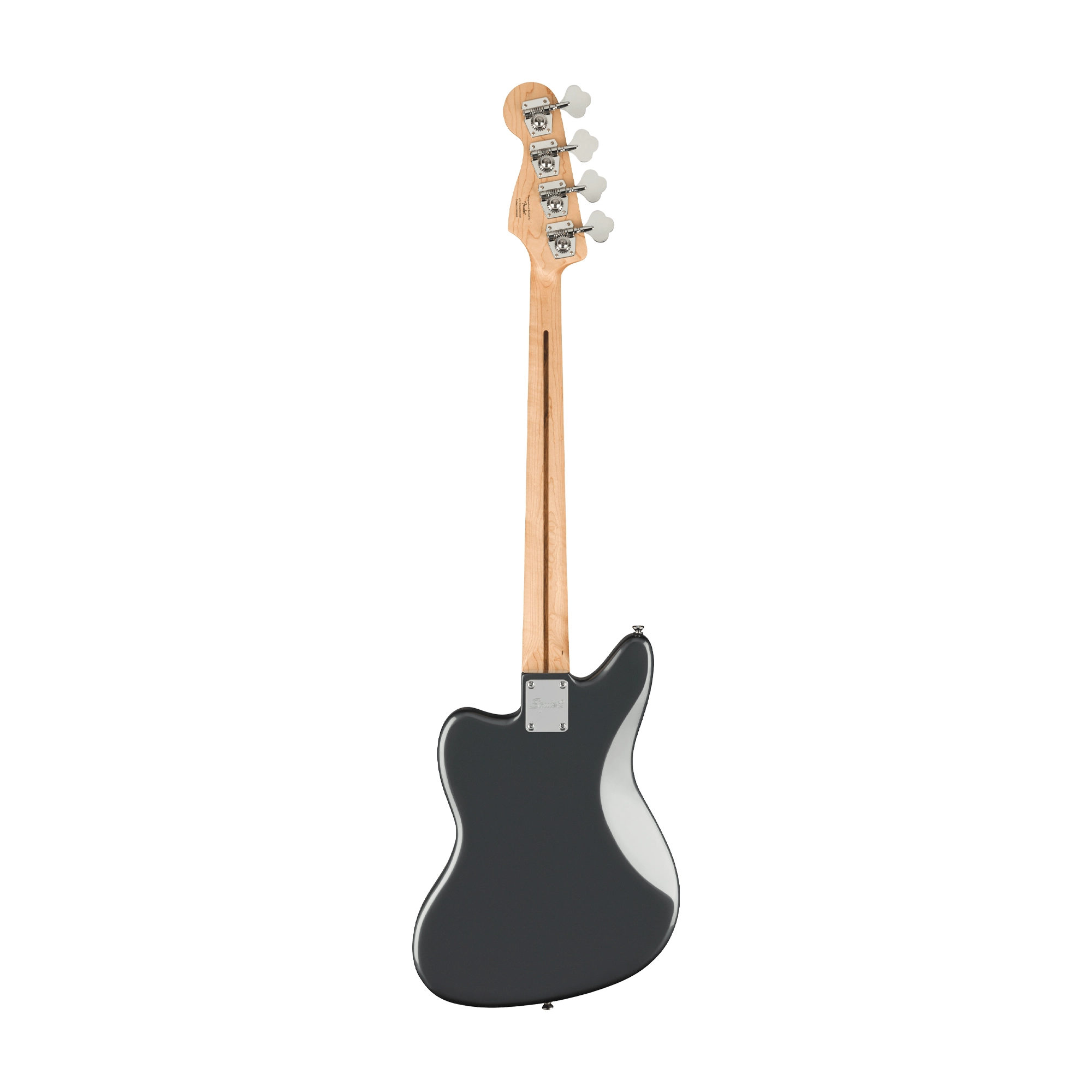 Squier Affinity Series Jaguar 4-String Electric Bass - Charcoal Frost Metallic back panel view