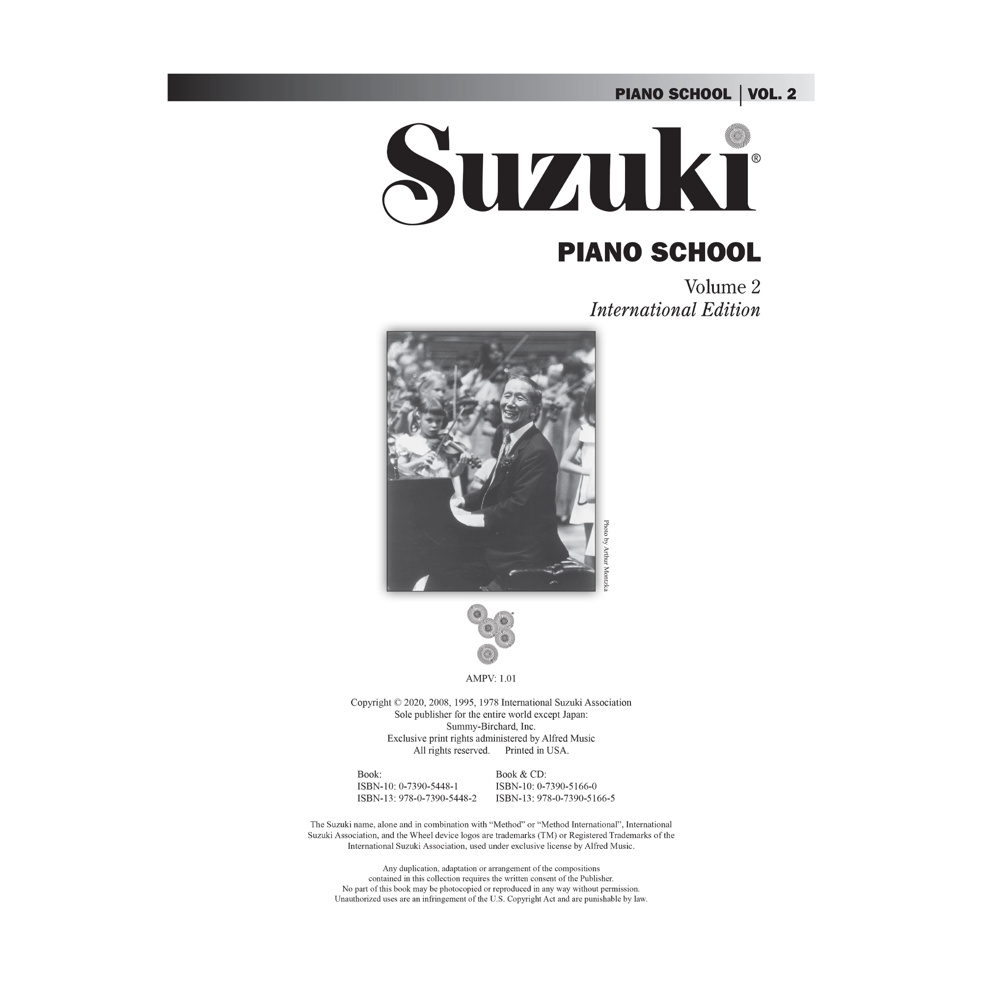 Suzuki Piano School: International Edition Piano Book- Volume 2
