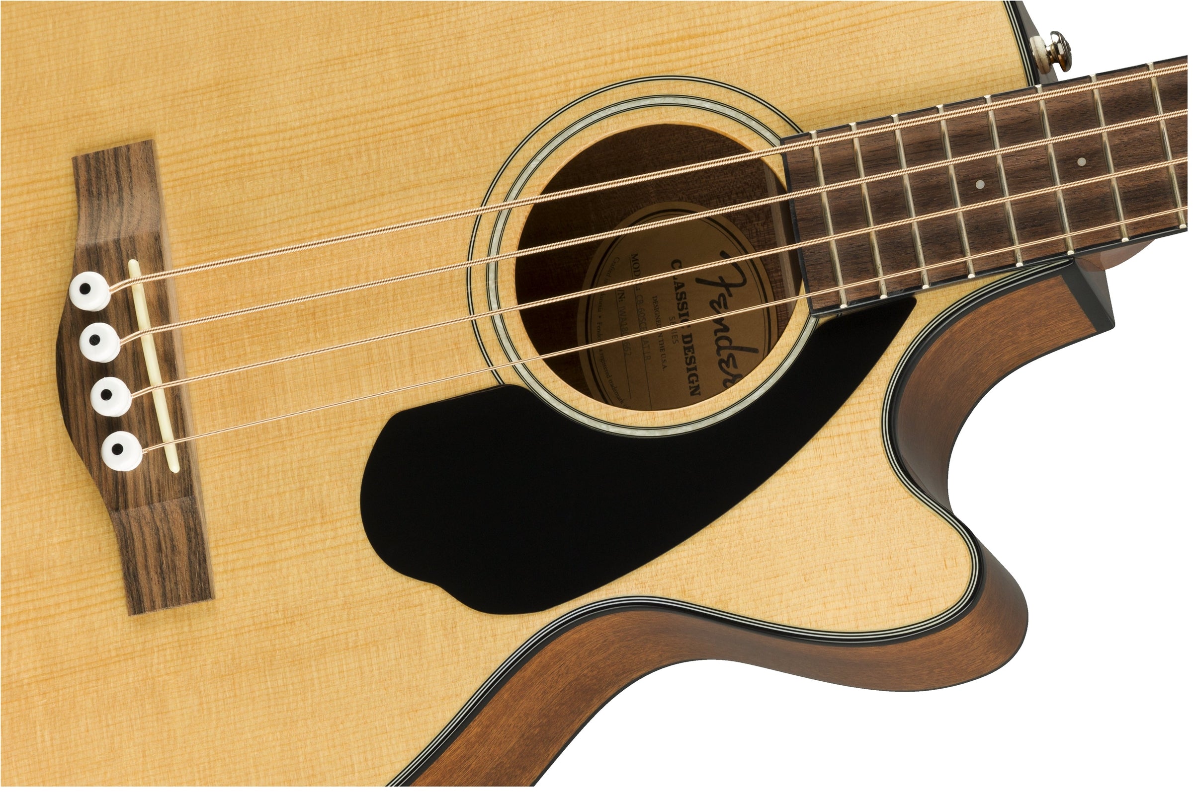 Fender CB-60SCE Acoustic Bass, Natural