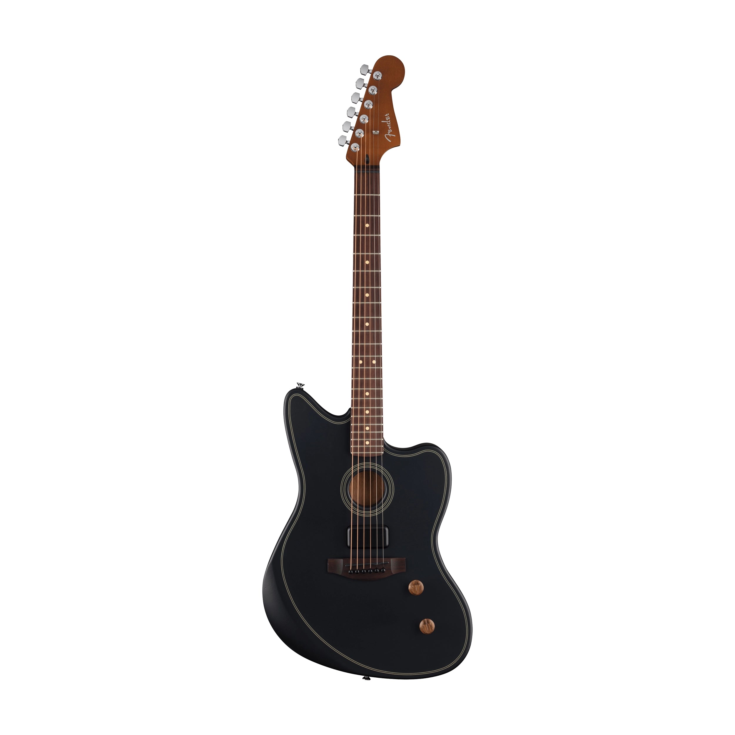 Fender Acoustasonic Standard Jazzmaster Acoustic-Electric Guitar - Black