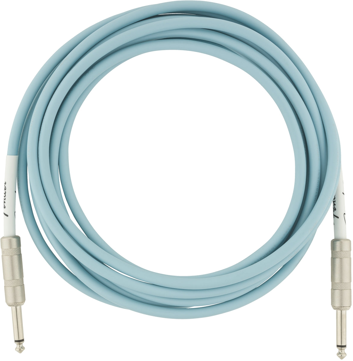 Fender Original Series 15' Ts Male 1/4 - Ts Male 1/4 Instrument Cable - Daphne Blue