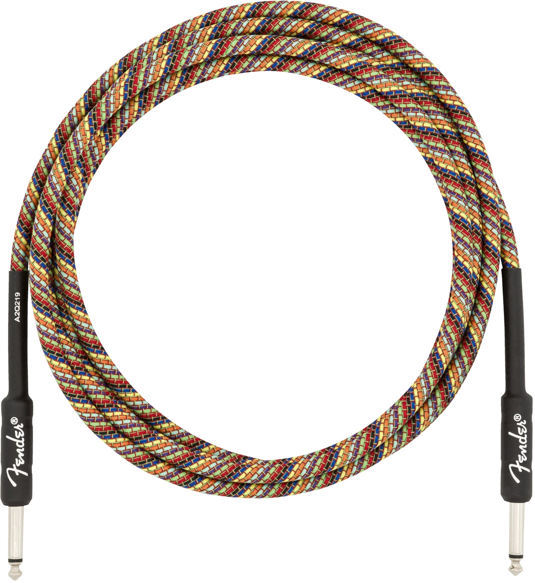 Fender Festival 10' Ts Male 1/4 - Ts Male 1/4 Instrument Cable - Rainbow