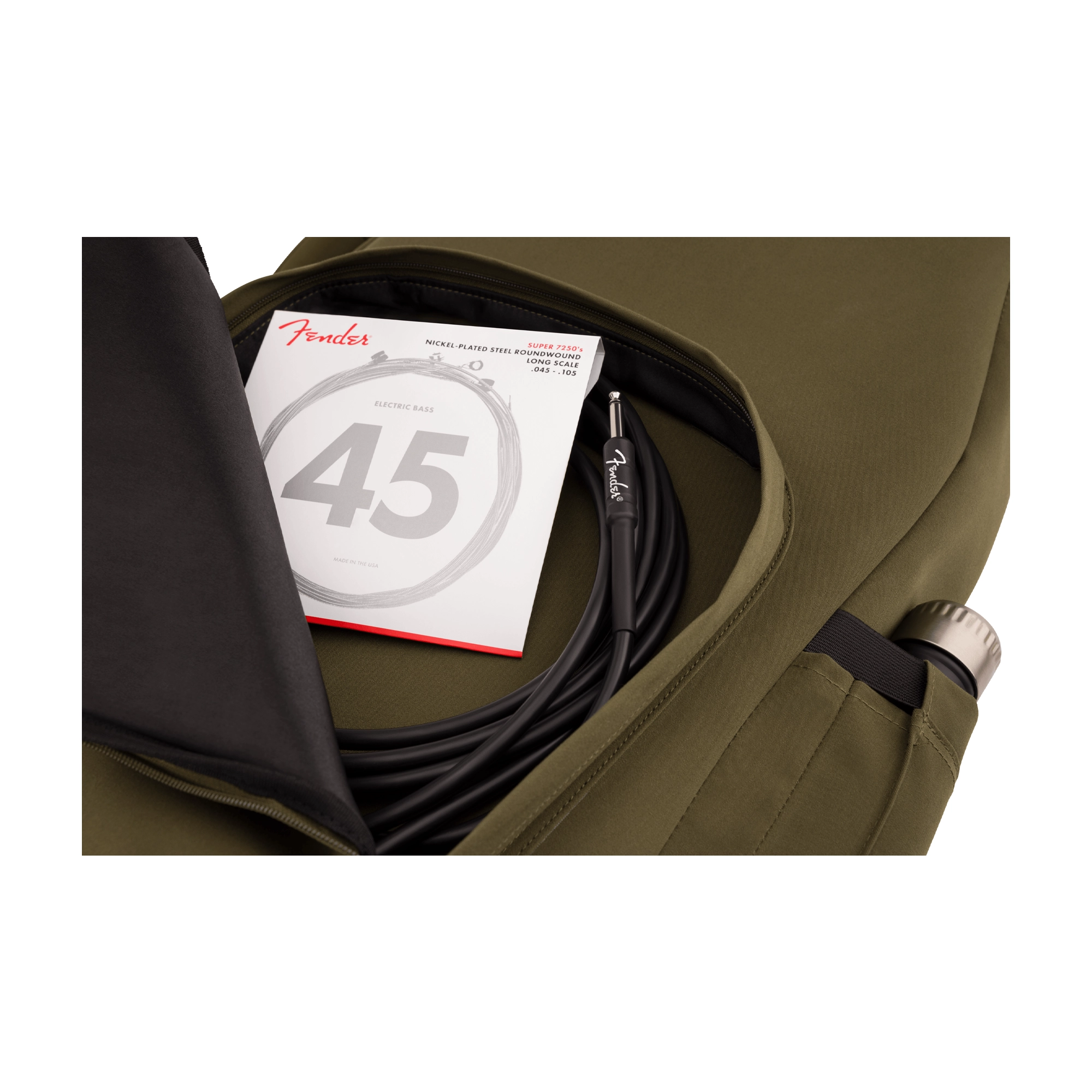 Fender Troubadour Electric Bass Guitar Gig Bag - Olive