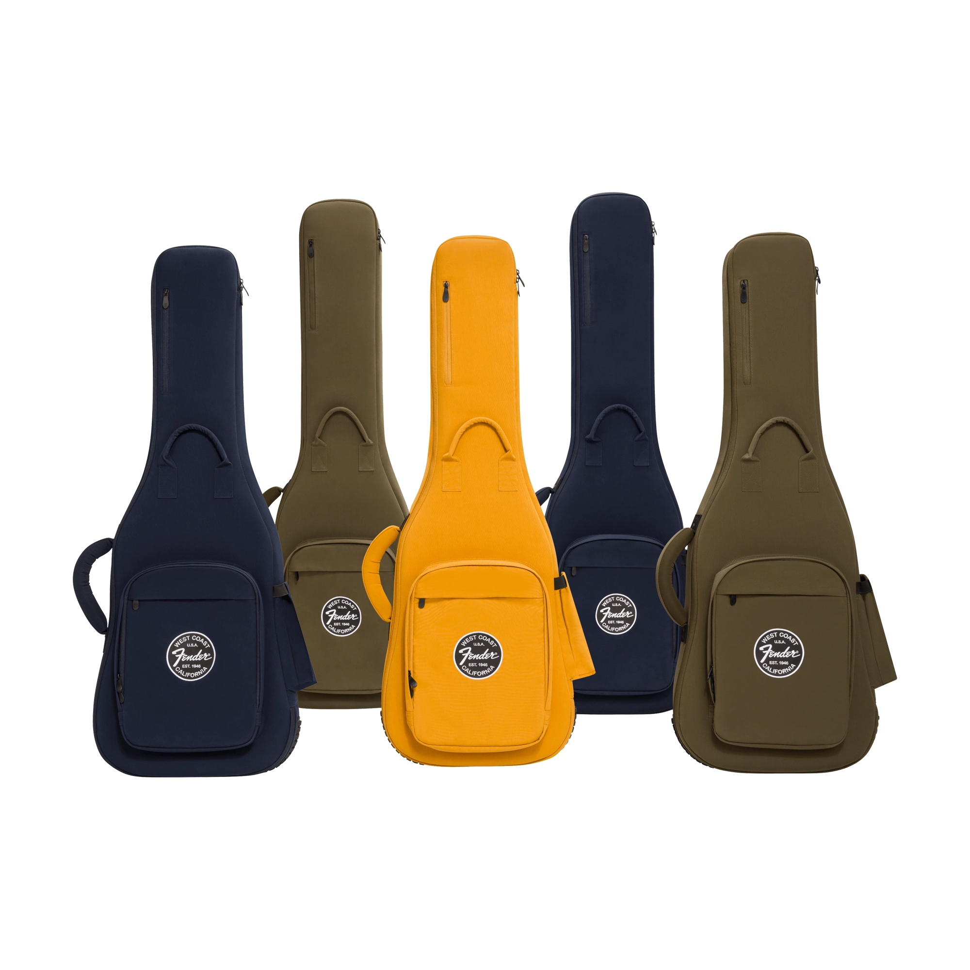 Fender Troubadour Electric Bass Guitar Gig Bag - Olive