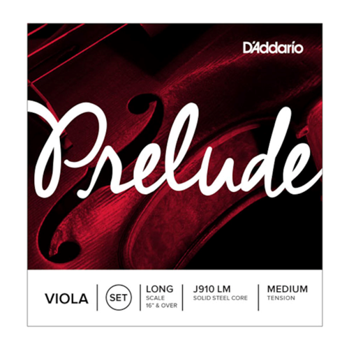 D'Addario Prelude Viola Strings Set Long Scale 16" and Over