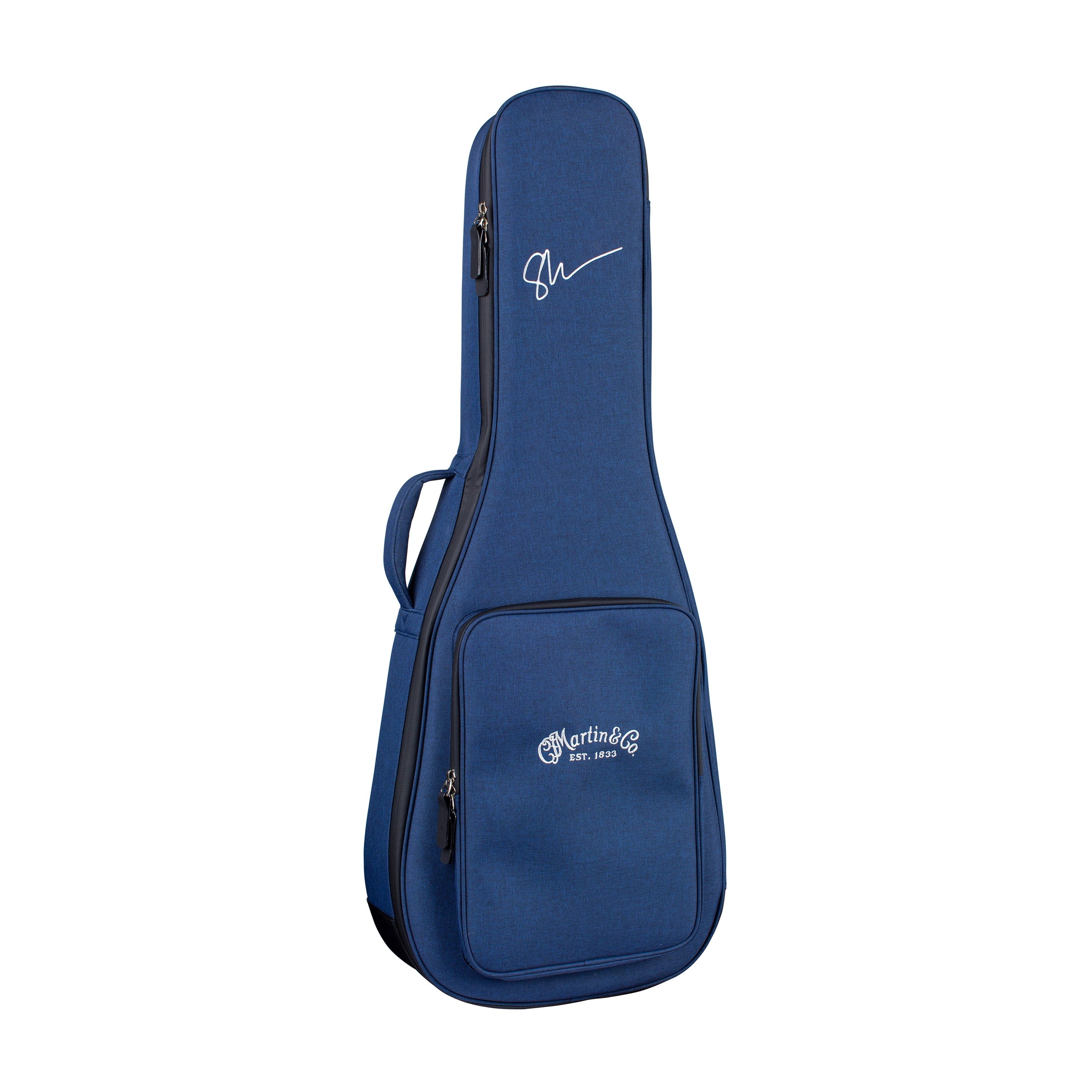 Martin 000JR-10E Shawn Mendes Signature Acoustic-Electric Guitar blue softshell gig bag with signature