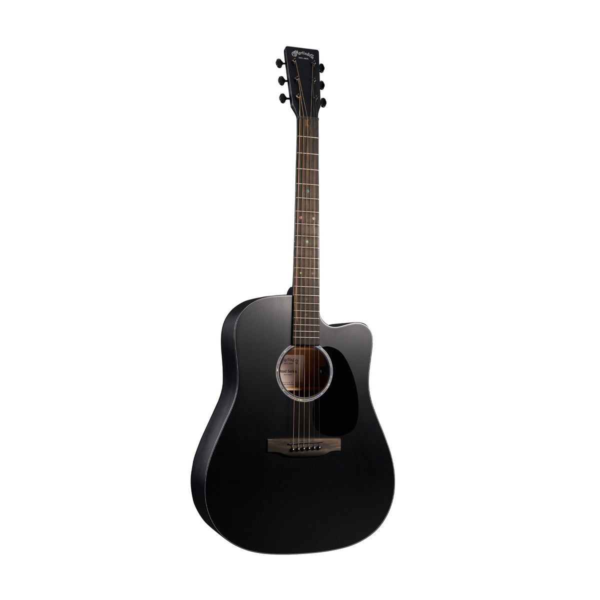 Martin Road Series DC-10E Modern Black Acoustic-Electric Guitar - Black