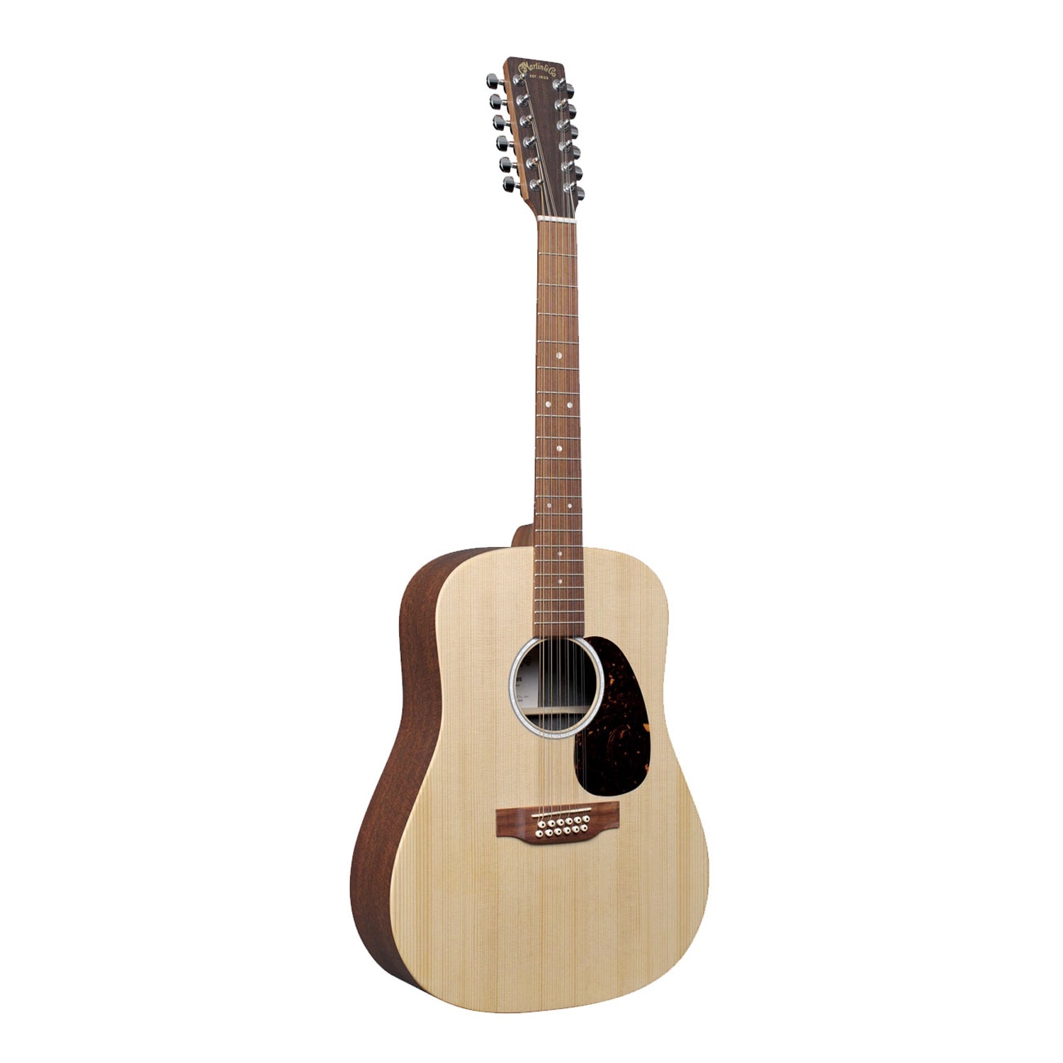 Martin D-X2e 12-String Dreadnought Acoustic-Electric Guitar - Natural