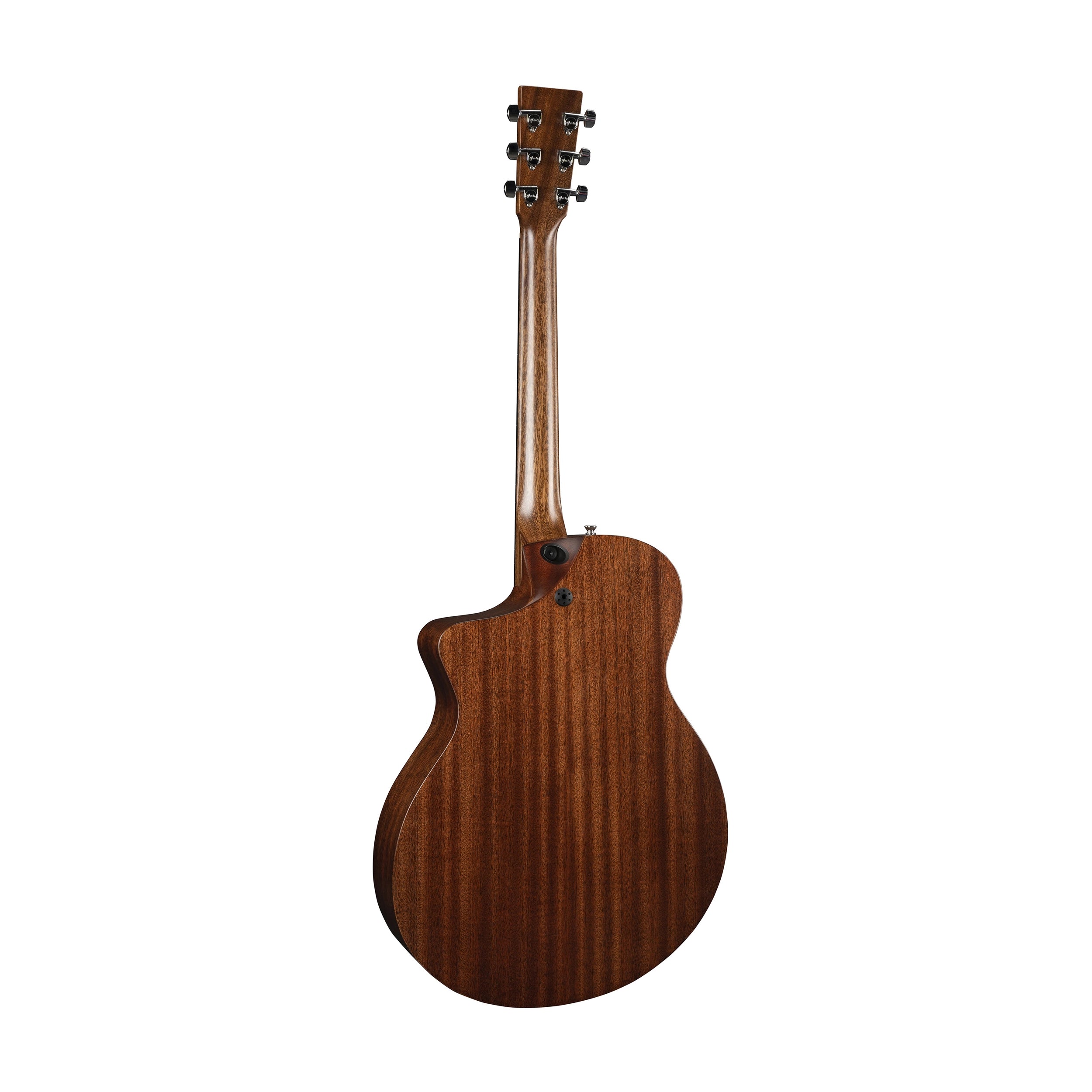 Backside view of Martin SC10E-02 Acoustic-electric Guitar - Sapele