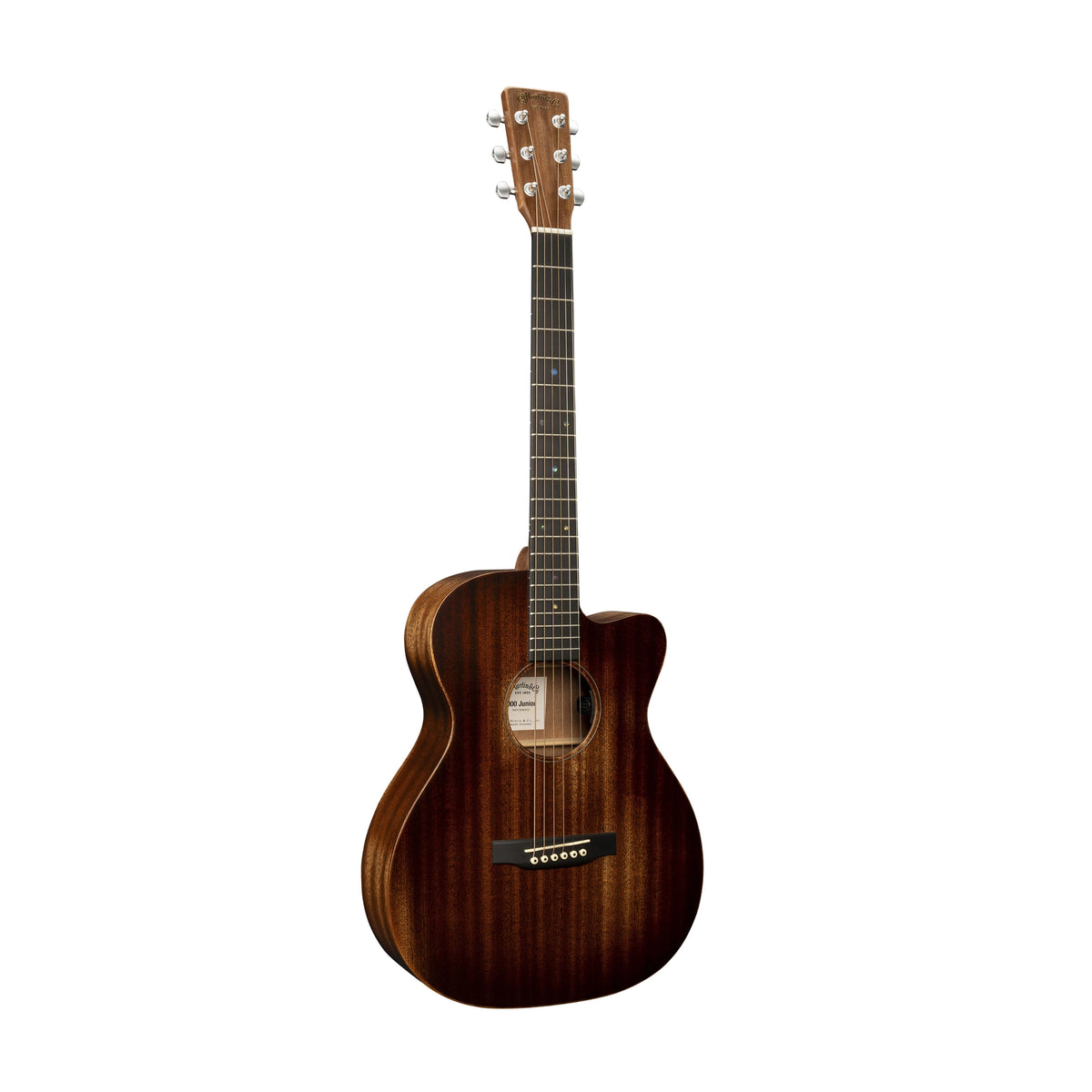Martin 000C JR-E Streetmaster Acoustic-Electric Guitar - Dark Mahogany Distressed
