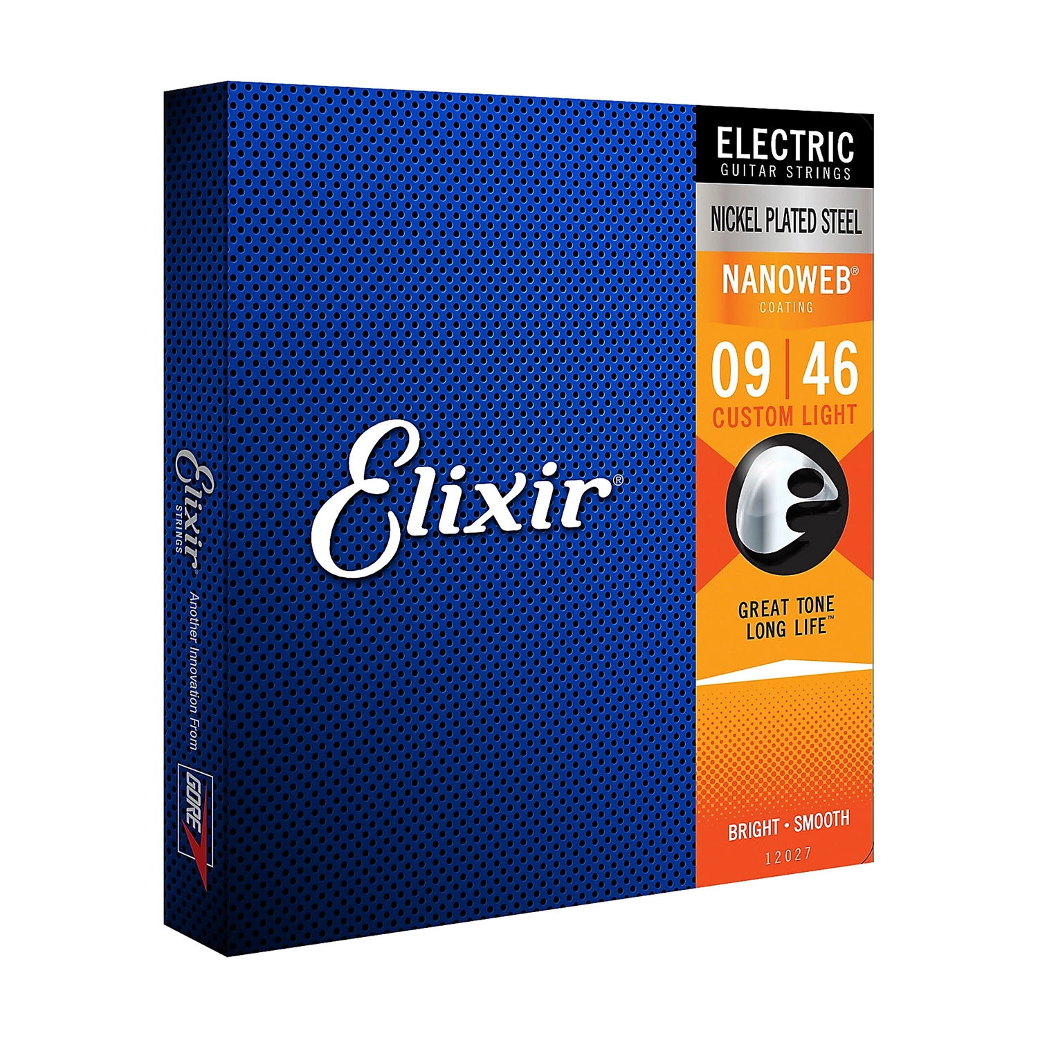 Cuerdas de guitarra eléctrica Elixir con recubrimiento NANOWEB, personalizadas ligeras (.009-.046)