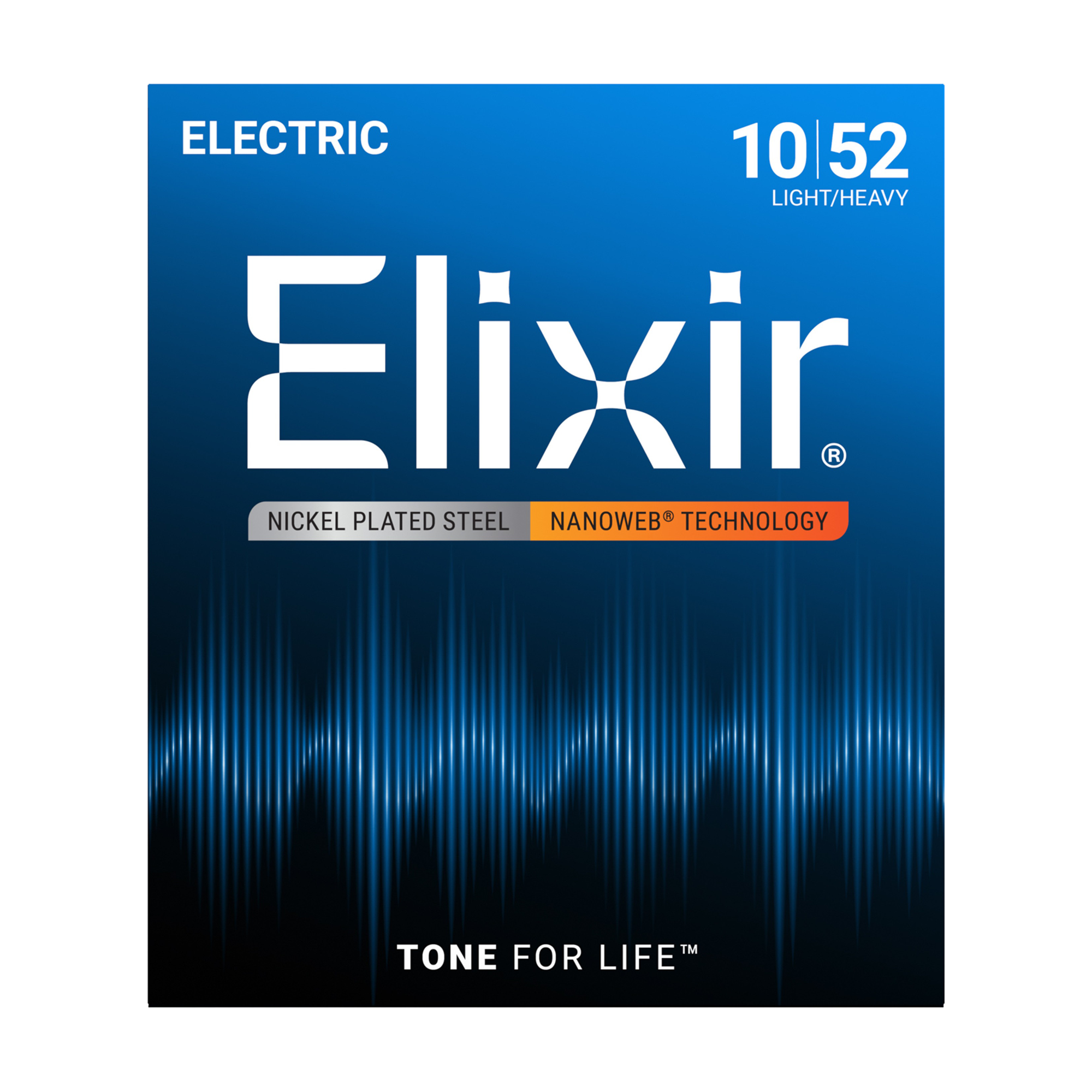 Cuerdas Elixir 12077 Acero Niquelado para Guitarra Eléctrica con Tecnología NANOWEB - .010-.052