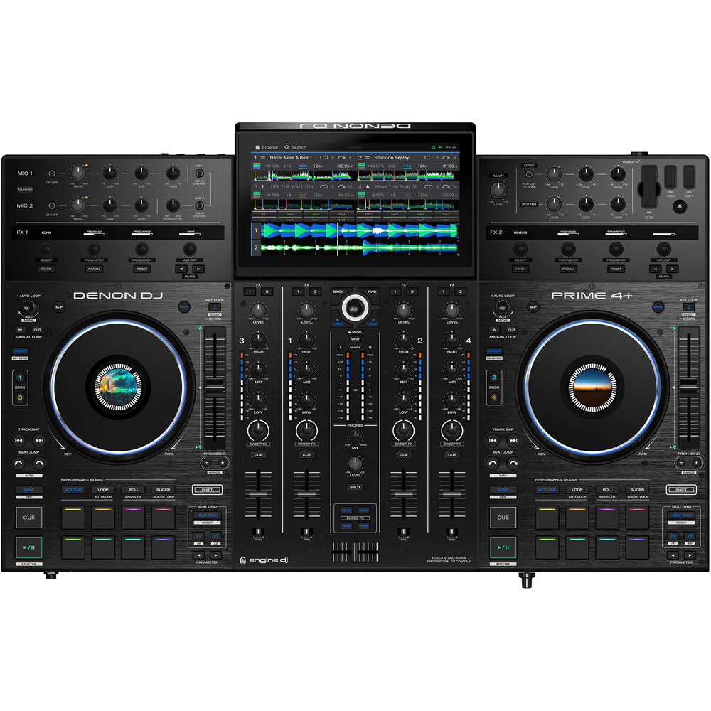 Denon DJ Prime 4+ Standalone 4-Deck DJ Controller