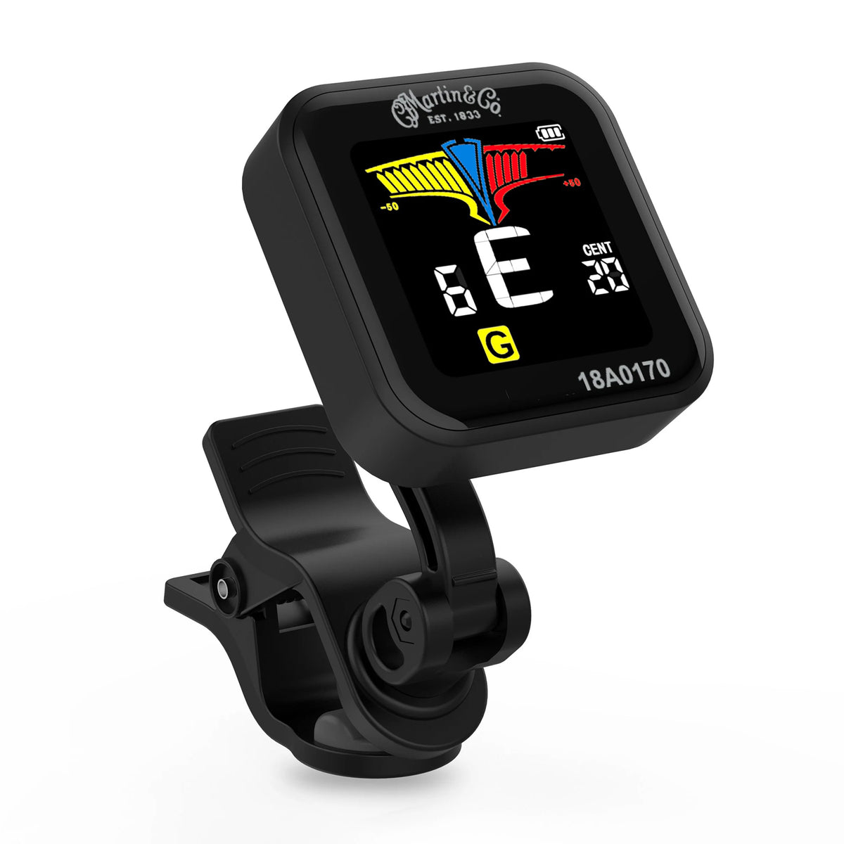 Martin Rechargeable Clip-On Chromatic Instrument Tuner