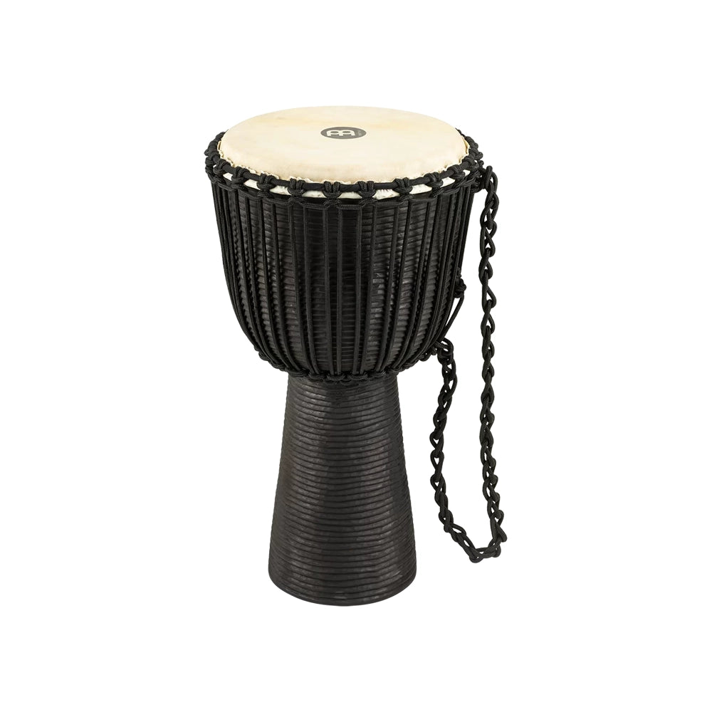 Meinl African Style Djembe Drum X-Large Black River Carved